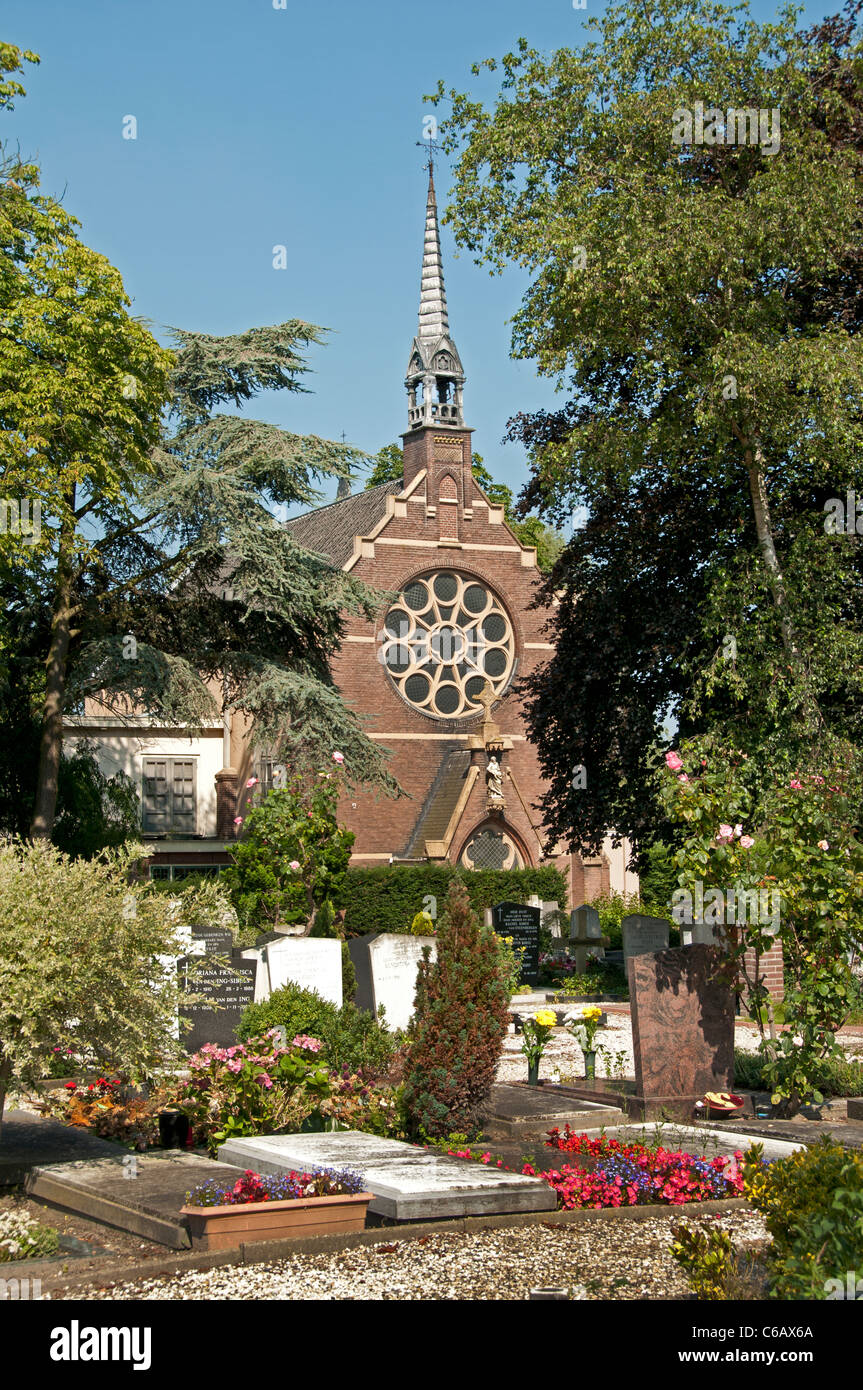 Catholic Begraafplaats cemetery Zijlpoort Leiden Netherlands Stock Photo