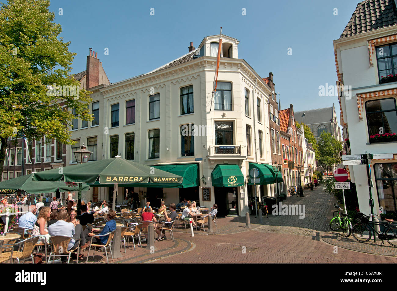 Barrera Leiden Netherlands Rapenburg student University Pub Bar Stock Photo