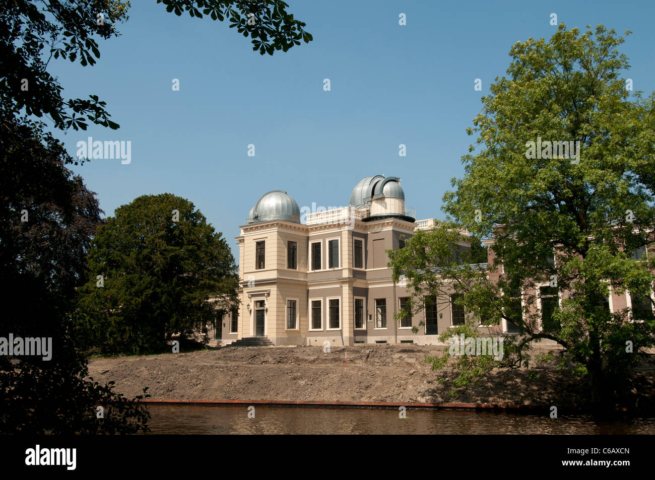 Sterrenwacht Leiden 1633 astronomical observatory  part of Old University 1575 (where Albert Einstein taught ) Netherlands Stock Photo