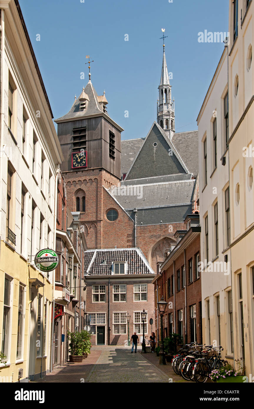 Church  Hooglandse Kerk Leiden Netherlands Holland old Center Stock Photo