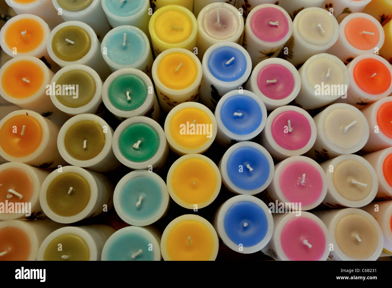 Candles and souvenirs shop in France, Provence, Gourdon village in the