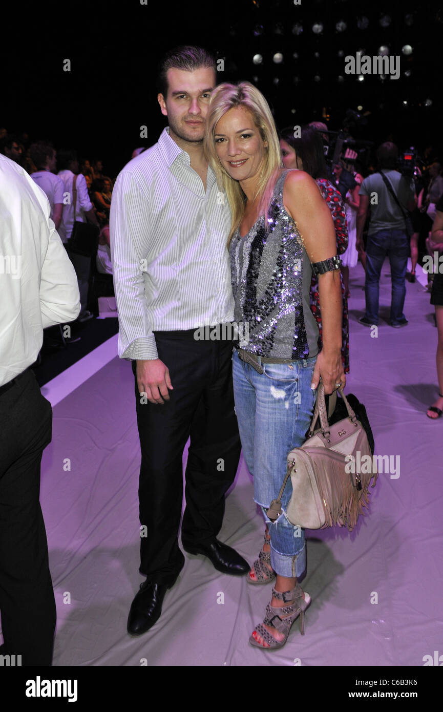 Jessica Stockmann and Gregor Nebel at Laurel fashion show at Mercedes