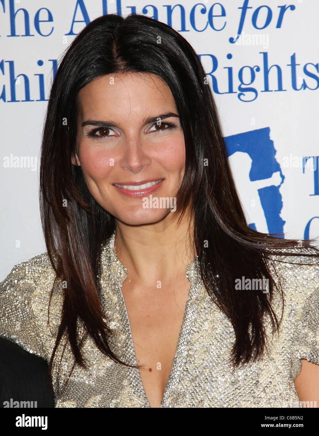 Angie Harmon The Alliance for Childrenâ€™s Rights honors 'Law And Order' held At The Beverly Hilton Hotel Beverly Hills, Stock Photo