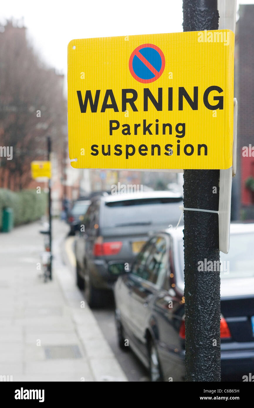 London parking suspension notice hires stock photography and images Alamy
