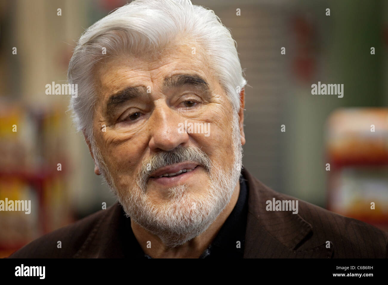 Mario Adorf, an actor, at the ISM 2009, Cologne, Germany Stock Photo