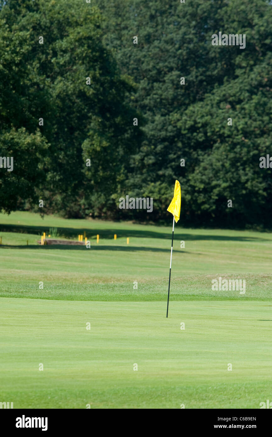 Yellow golf flag hires stock photography and images Alamy