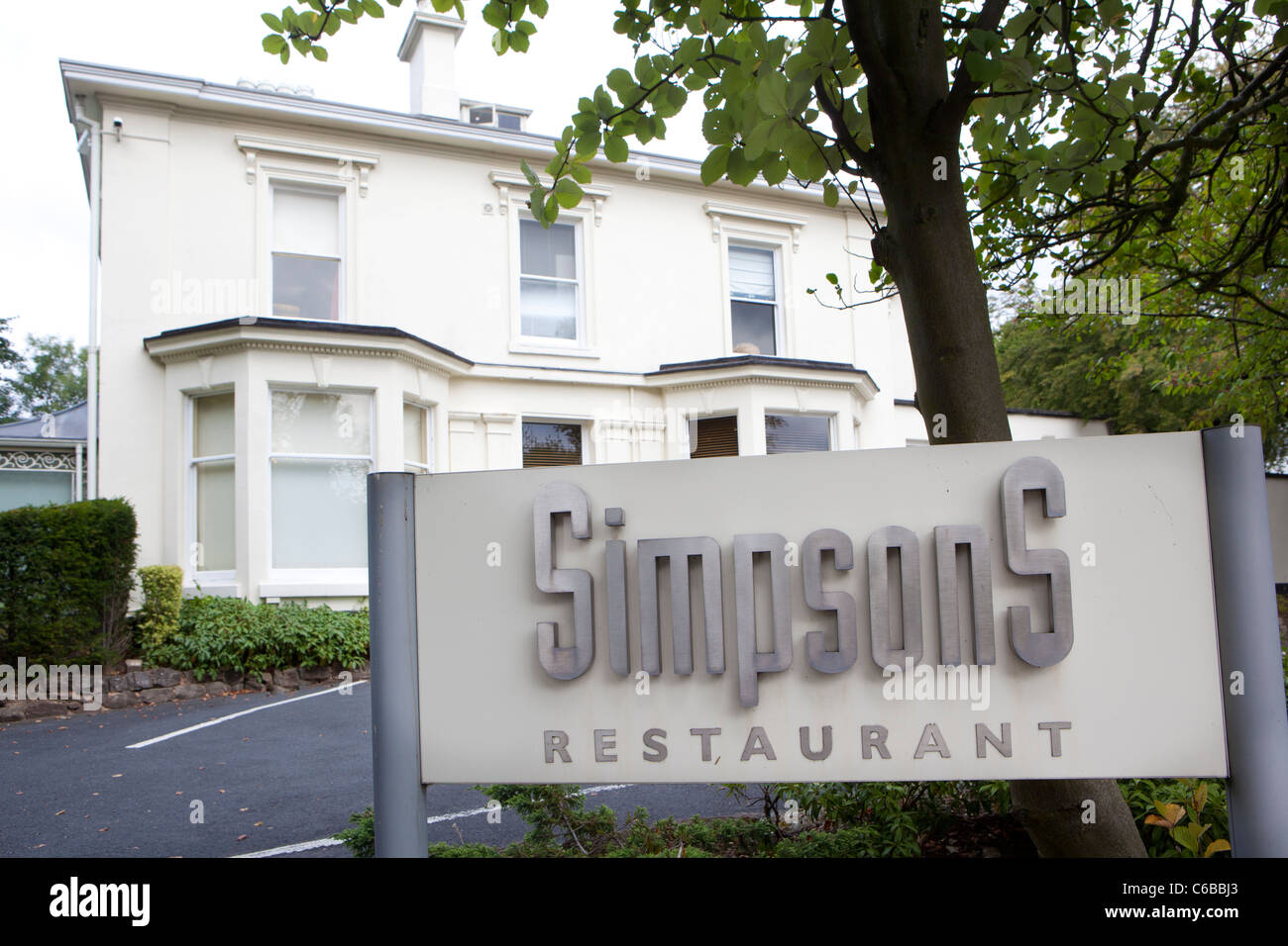 Simpsons restaurant, Edgbaston, Birmingham. Michellin starred
