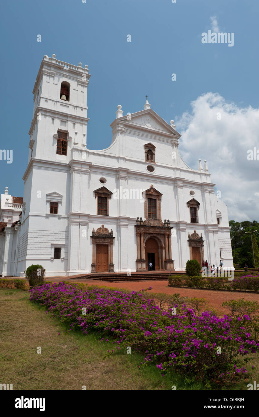 Sé Cathedral of Santa Catarina in Velha Goa, India Stock Photo