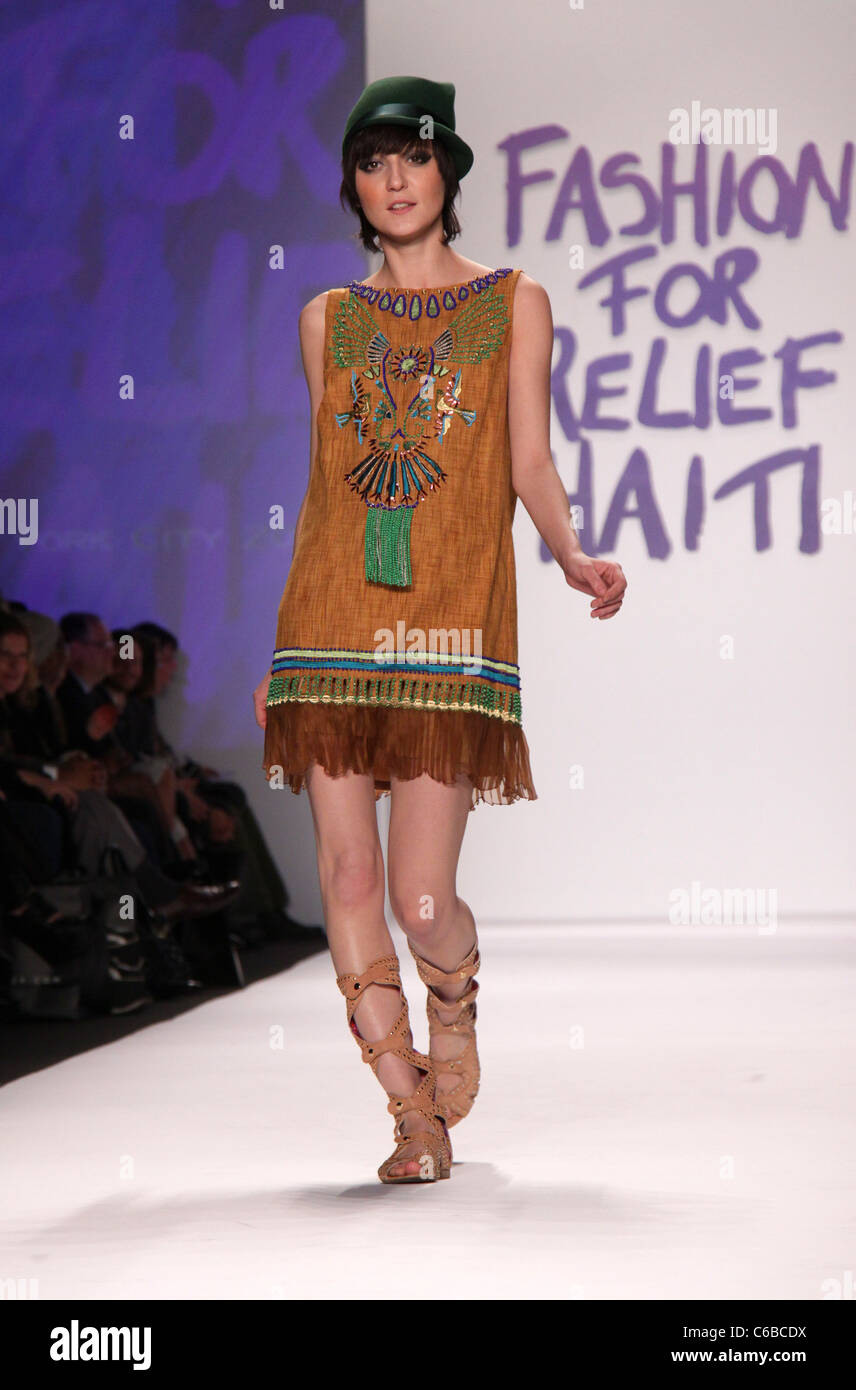 Irina Lazareanu Mercedes-Benz IMG New York Fashion Week Fall 2010 - Naomi Campbell's Fashion For Relief: Haiti NYC, 2010 - Stock Photo