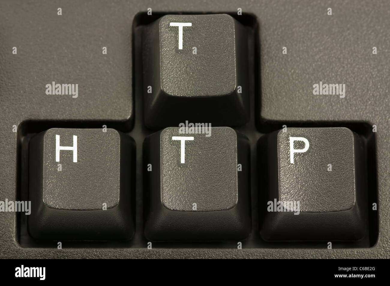 HTTP internet concept on a computer keyboard Stock Photo