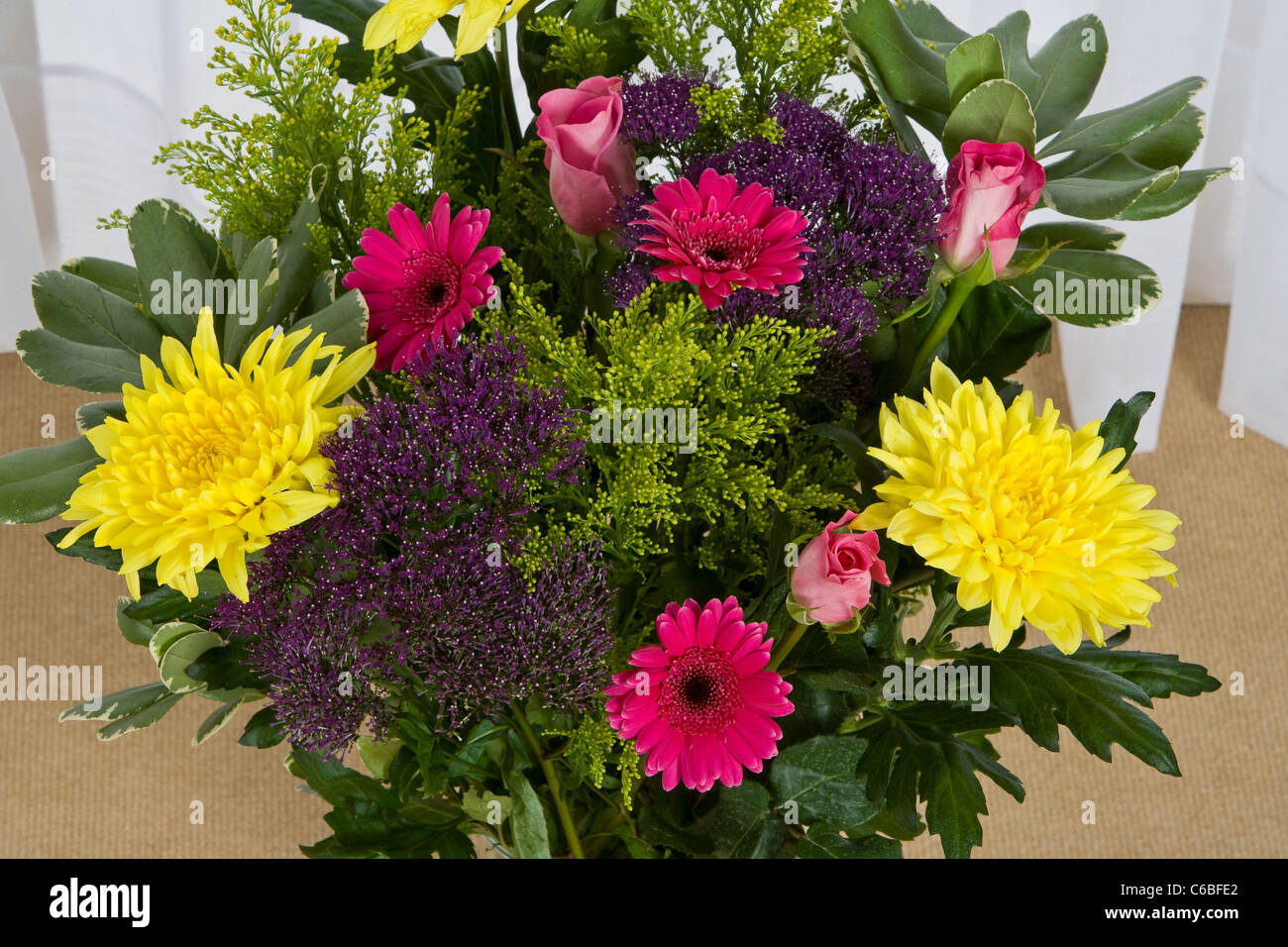 A mixed bouquet of flowers Stock Photo