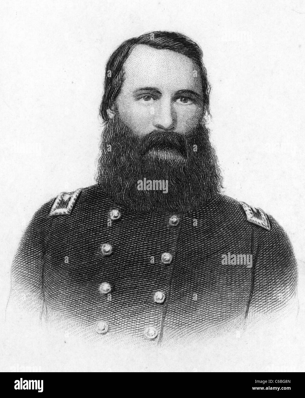 General James Longstreet, Confederate States of America, in uniform Stock Photo