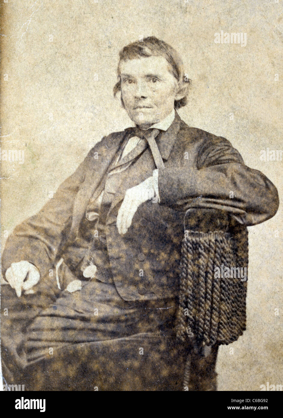 Alexander Hamilton Stephens was an American politician from Georgia. Stock Photo