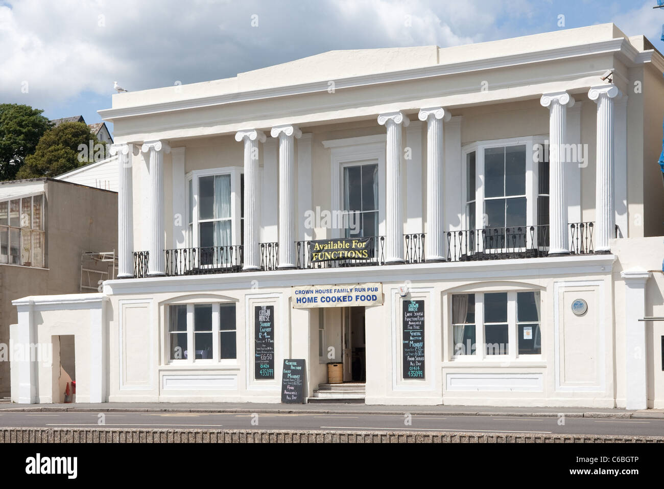 The Crown House, St Leonard's on Sea, East Sussex, England, UK Stock