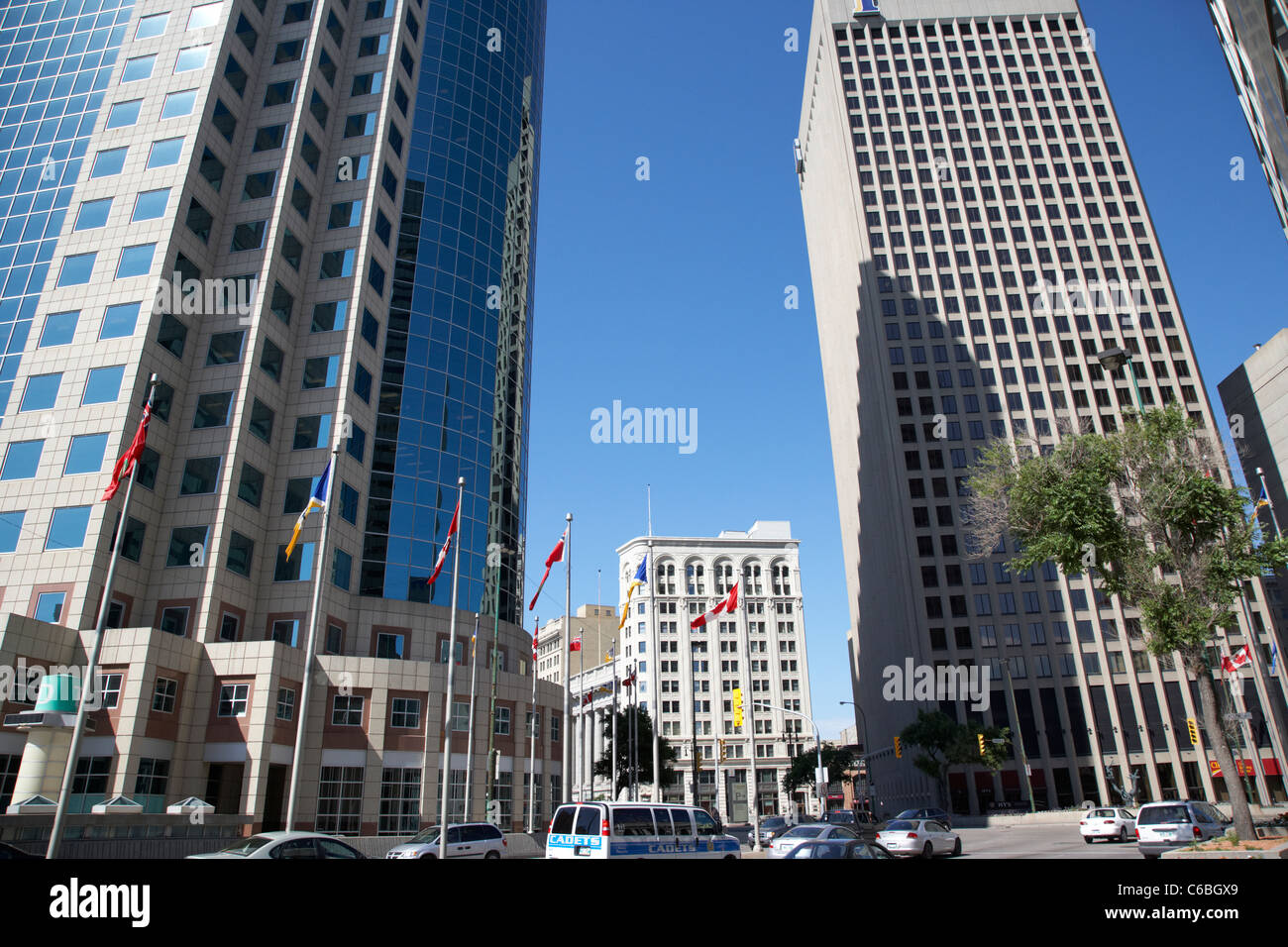 201 portage canwest place toronto dominion centre tdc downtown winnipeg manitoba canada Stock Photo