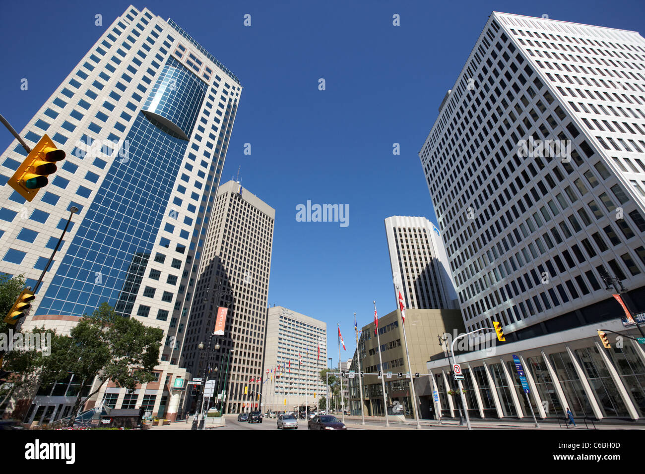 201 portage canwest place toronto dominion centre tdc downtown winnipeg manitoba canada Stock Photo