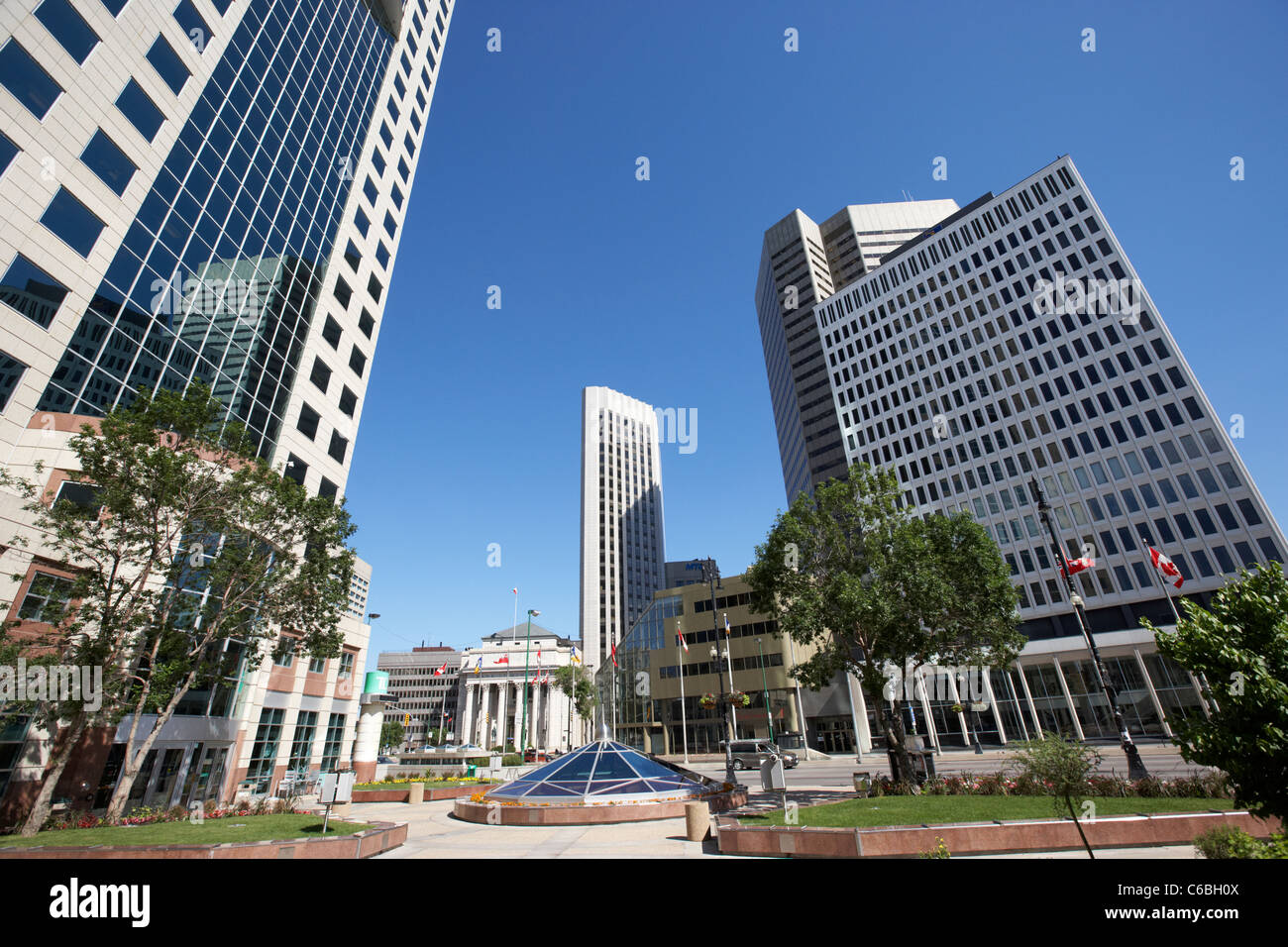 201 portage canwest place toronto dominion centre tdc downtown winnipeg manitoba canada Stock Photo