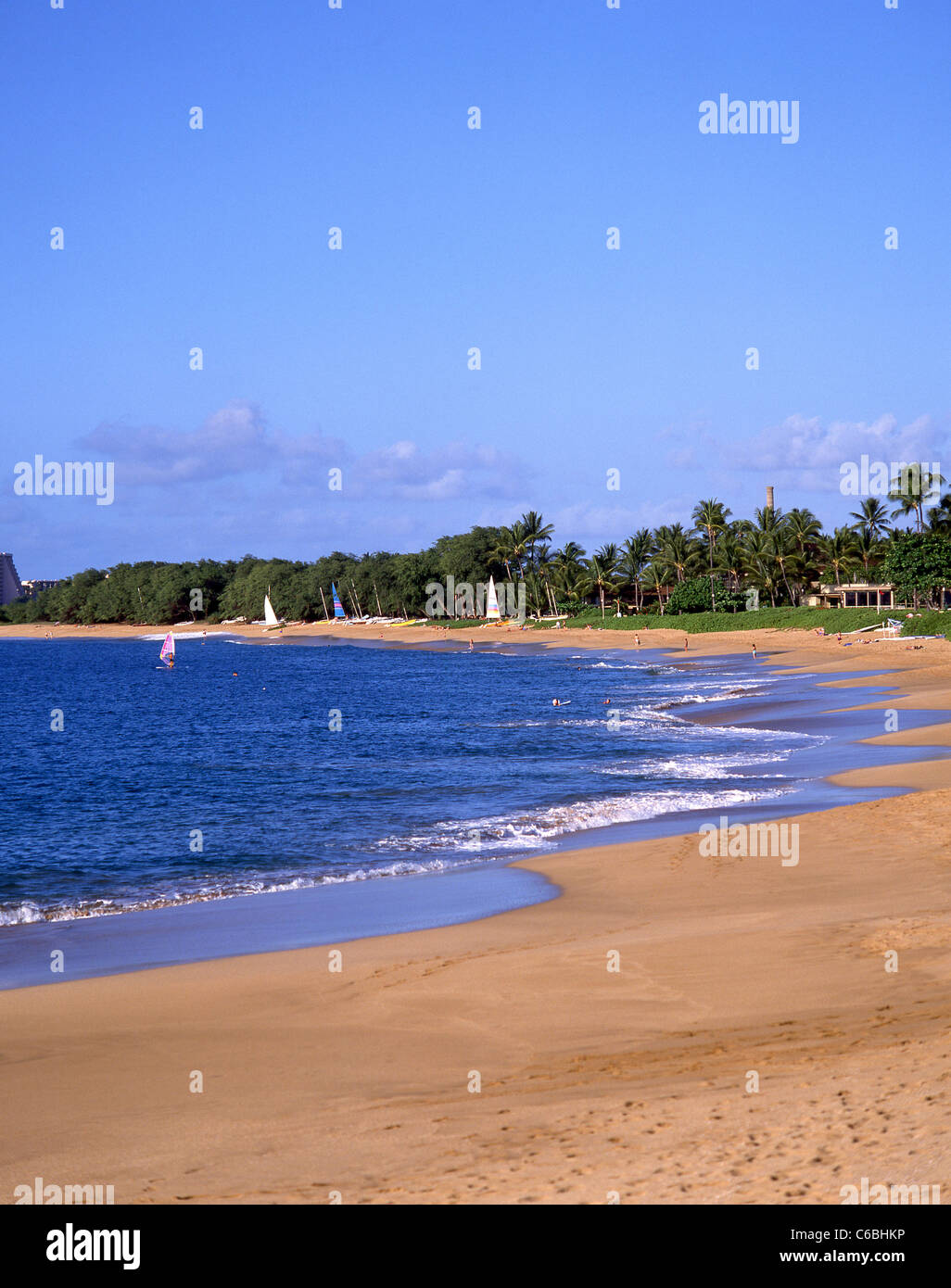 Black Rock Beach, Kaanapali, Maui, Hawaii, United States of America Stock Photo