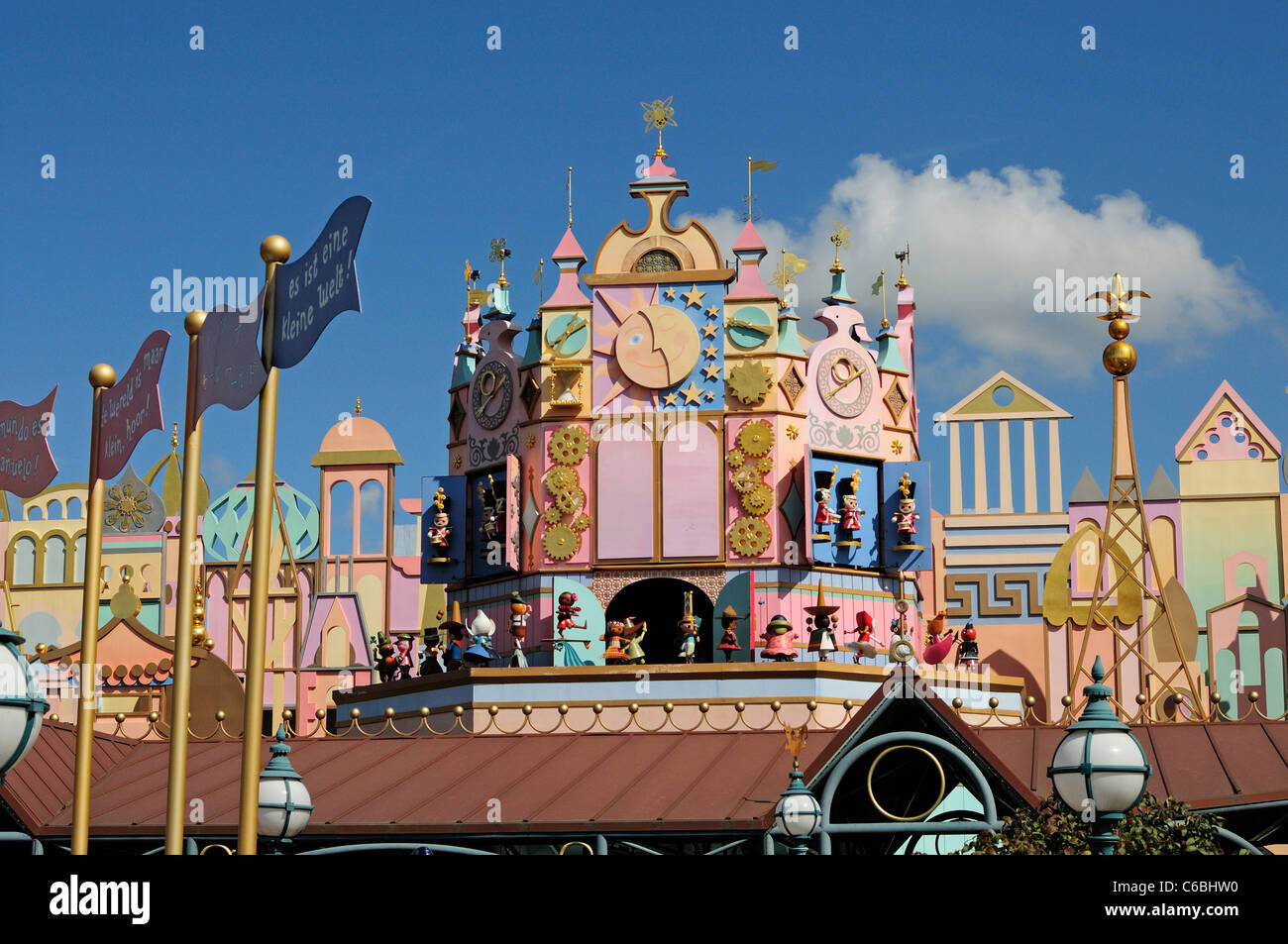 It´s a Small World Attraction. Fantasyland, Disneyland Paris. Stock Photo