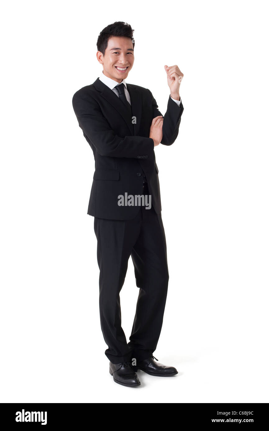 Businessman full length arm out hi-res stock photography and images - Alamy