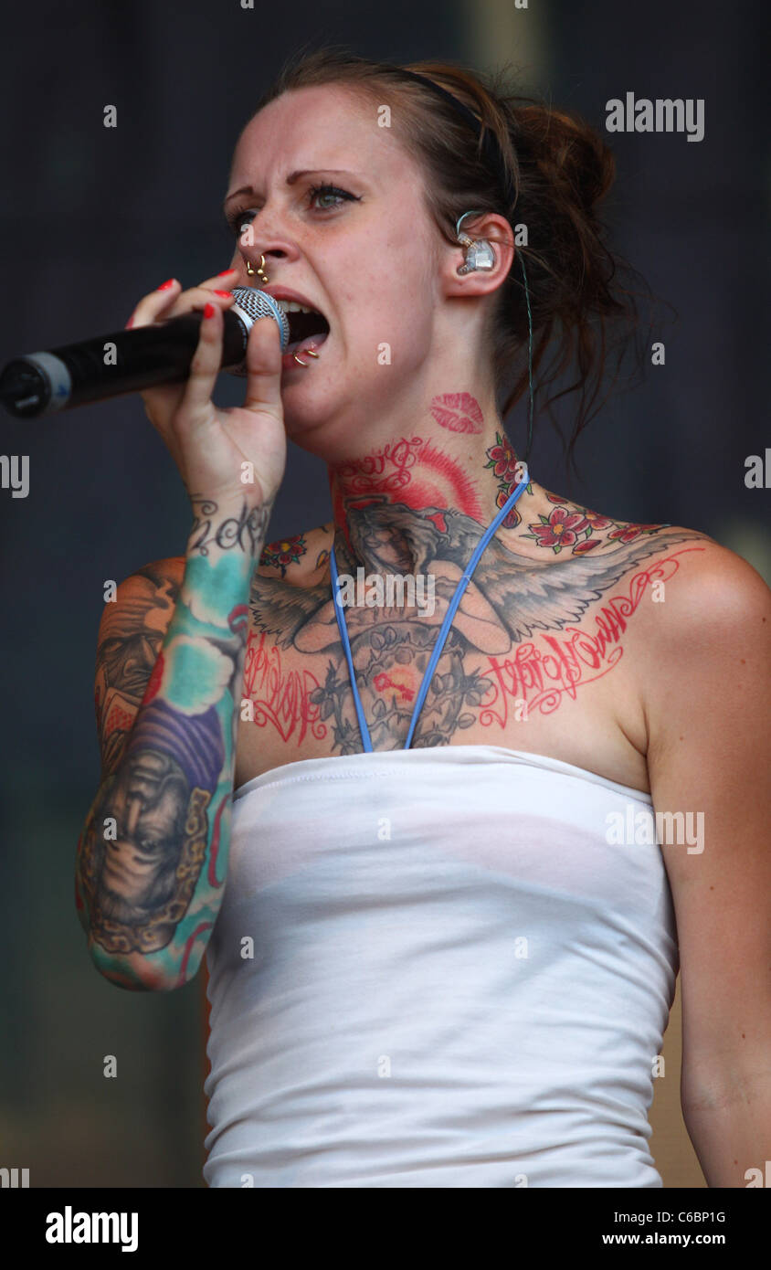 Jennifer Rostock performing live at MTV Campus Invasion 2010 at ...