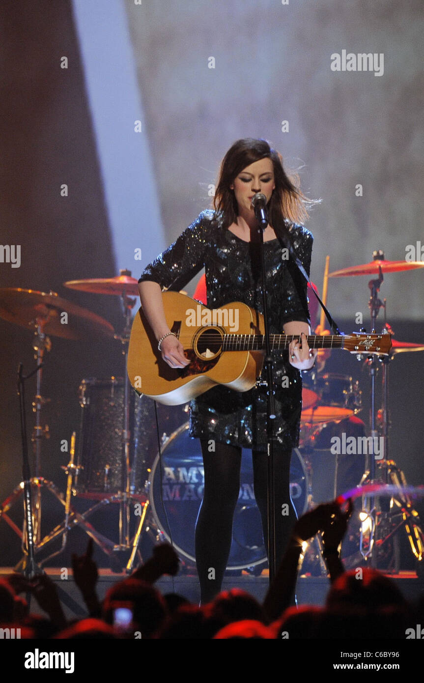 Amy Macdonald at German TV station RTL2 music show The Dome 53 at Velodrom  - Show. Berlin, Germany - 05.03.2010 Stock Photo - Alamy