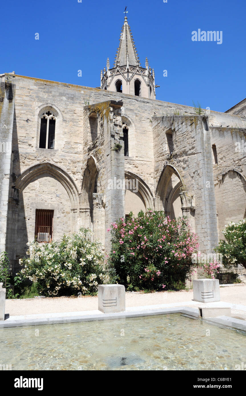 Temple Saint Martial at Square Agricol Perdiguier in Avignon, France Stock Photo