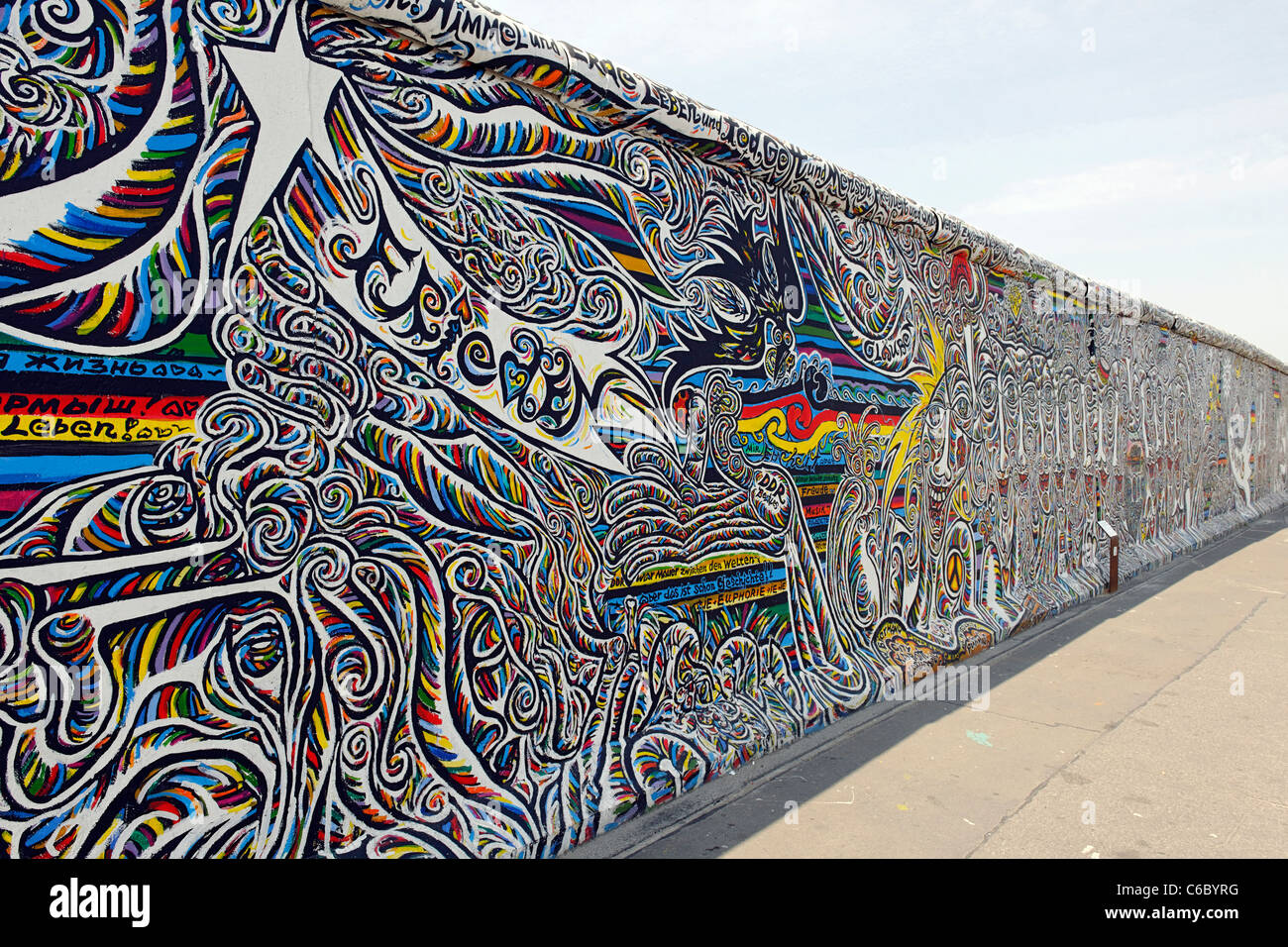 Work of art, Berlin Wall, the former boundary walls of the GDR, East Side Gallery, Berlin