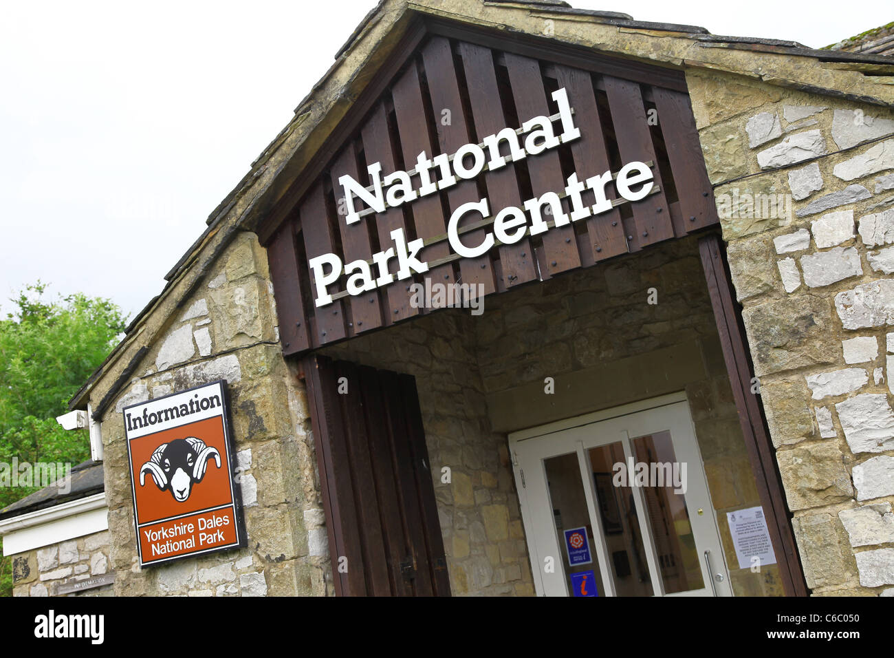 The National Park Centre, visitor centre, Malham, North Yorkshire, Yorkshire Dales National Park, England, UK Stock Photo