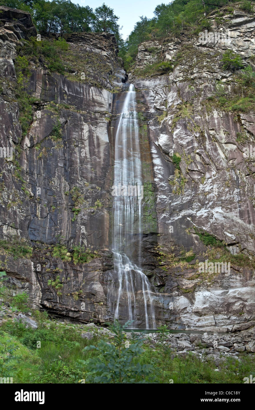waterfall of Bignasco Stock Photo