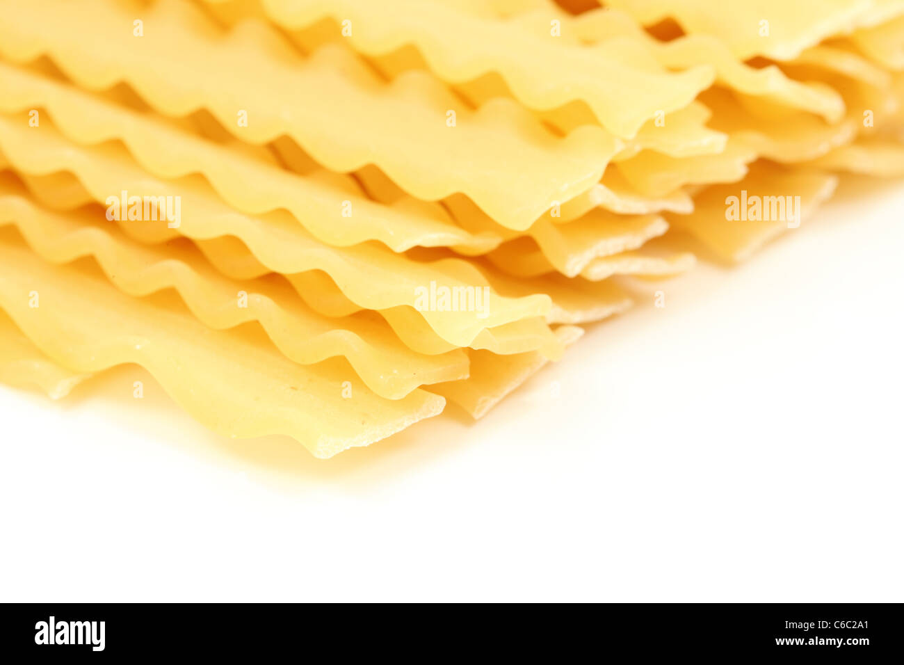 Closeup of Italian noodles Stock Photo