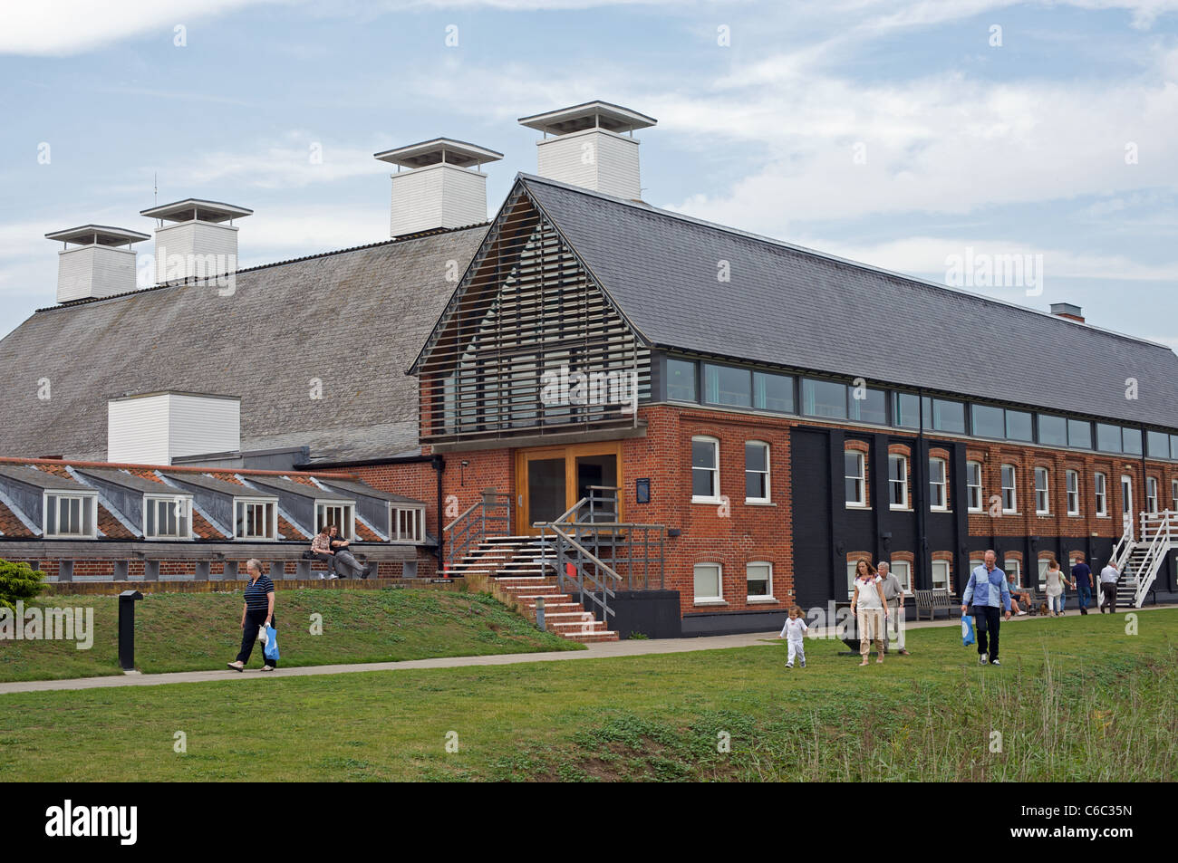 Snape Maltings concert hall, Suffolk, UK. Stock Photo