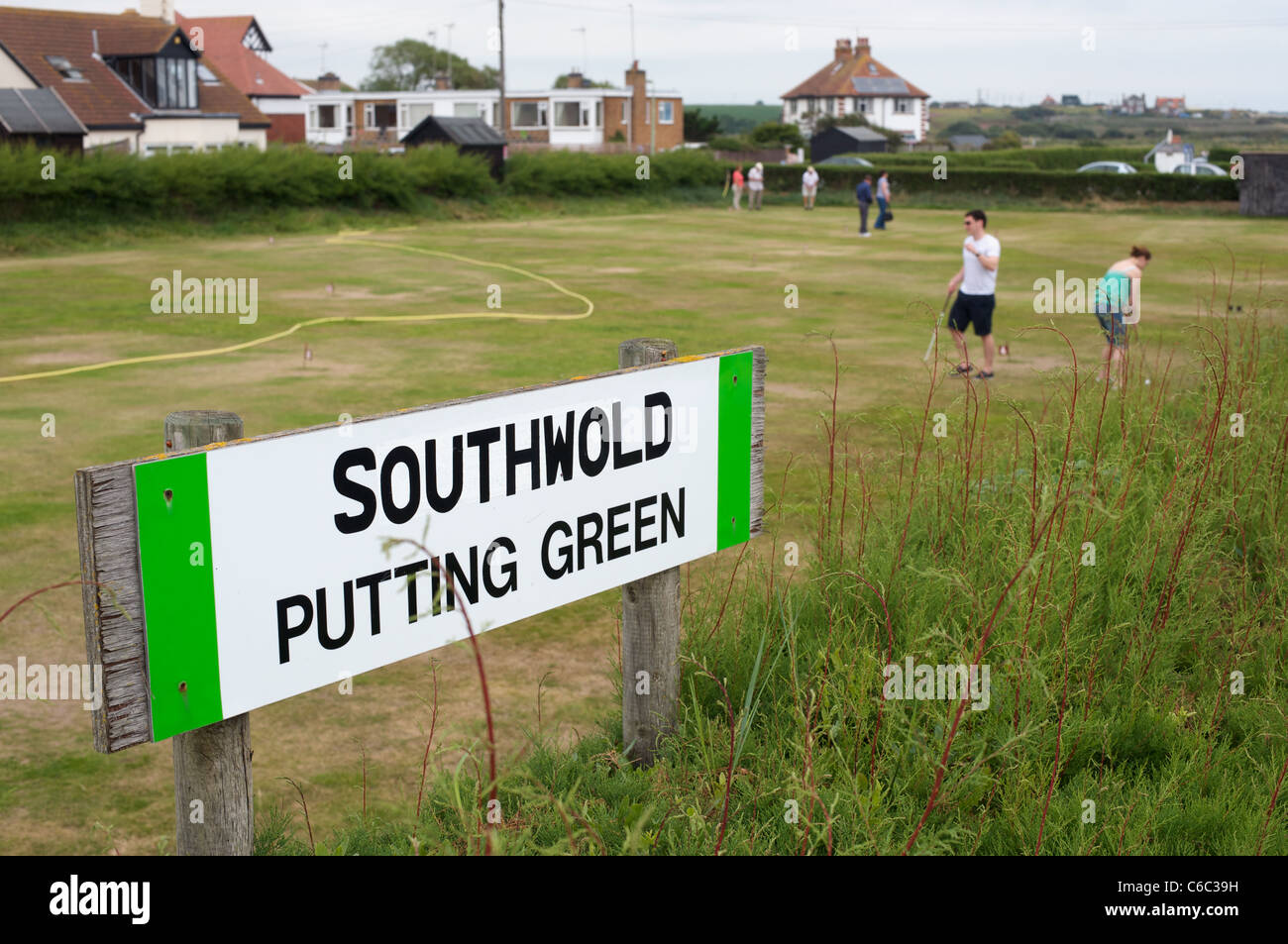 Southwold putting green, Suffolk, UK Stock Photo Alamy