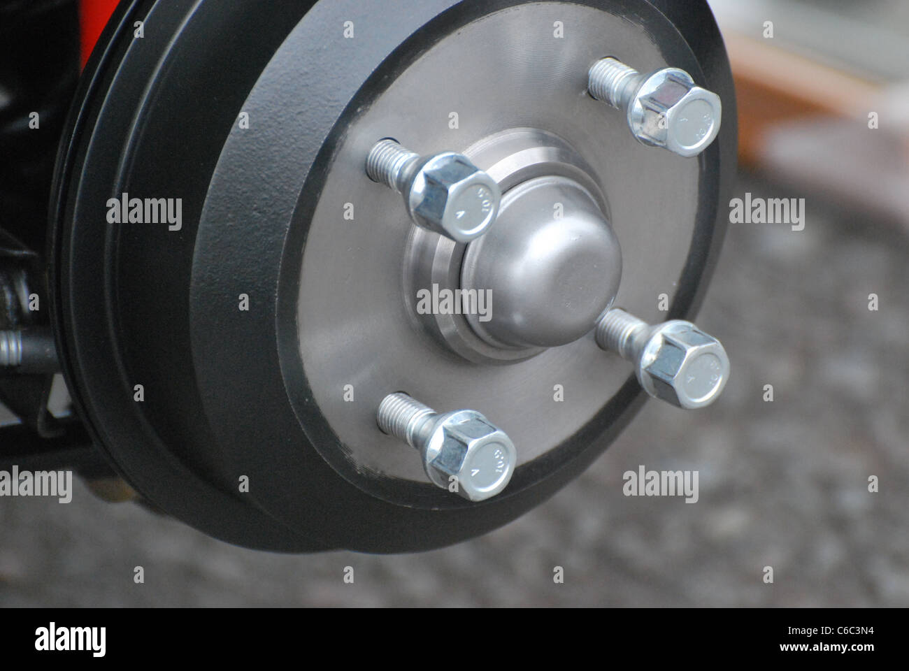 Wheel nuts and bolts Stock Photo Alamy