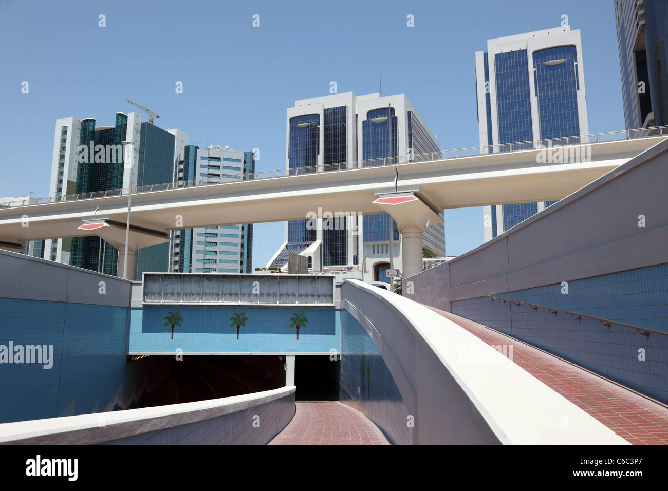 Tunnel and Pedestrian Underpass downtown in Dubai Stock Photo Alamy