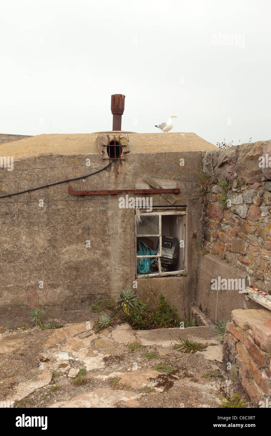 old harbour building, alderney, channel islands Stock Photo