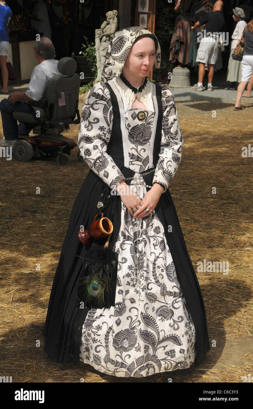 woman dressed in medieval costume during the Renaissance Festival in  Crownsville, Maryland Stock Photo - Alamy