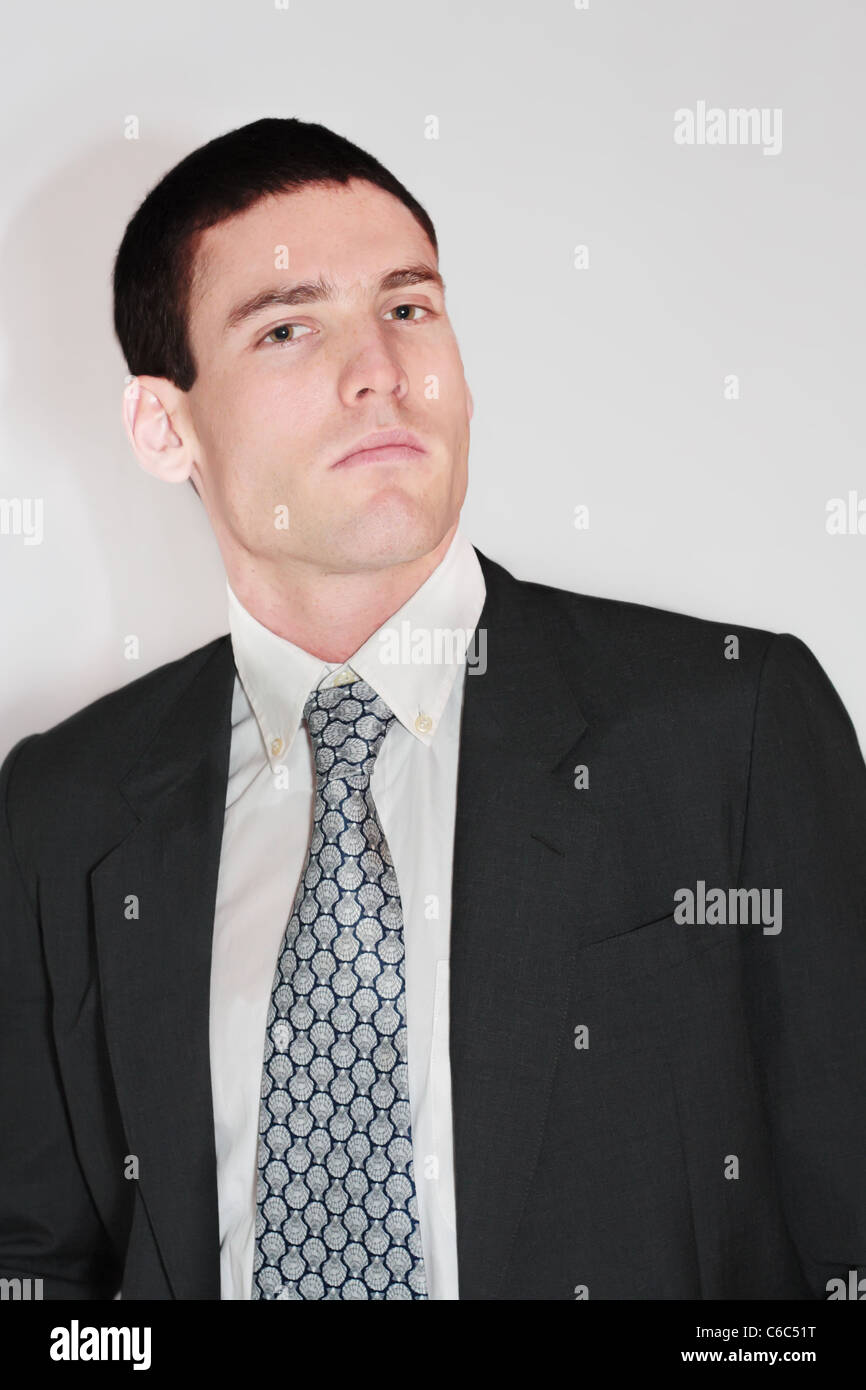 Handsome Guy in Business Suit Stock Photo