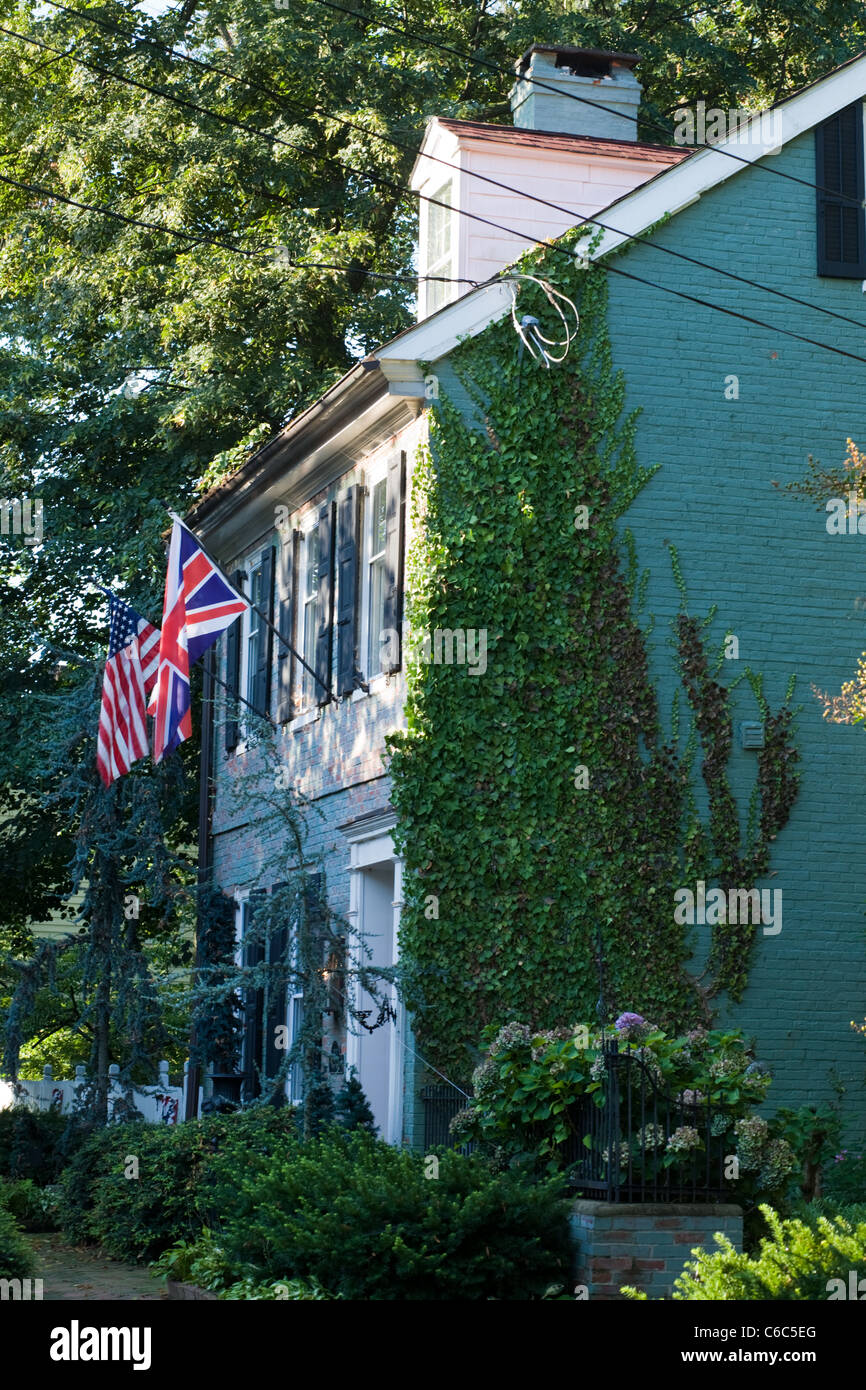 Historic home in Burlington, New Jersey Stock Photo Alamy