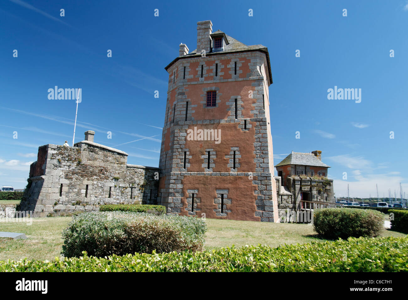 Vauban tower (1696),  Unesco world heritage, Camaret sur Mer, Crozon peninsula, Finistère, Brittany, France. Stock Photo