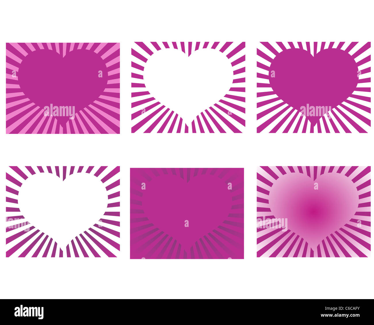 Rays heart design Stock Photo - Alamy