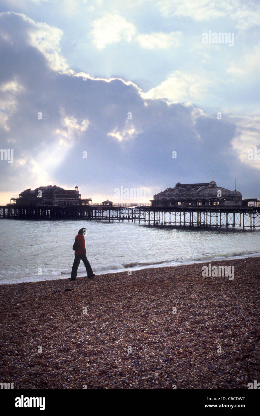 The west pier in Brighton in 2002, shortly before it burnt down Stock