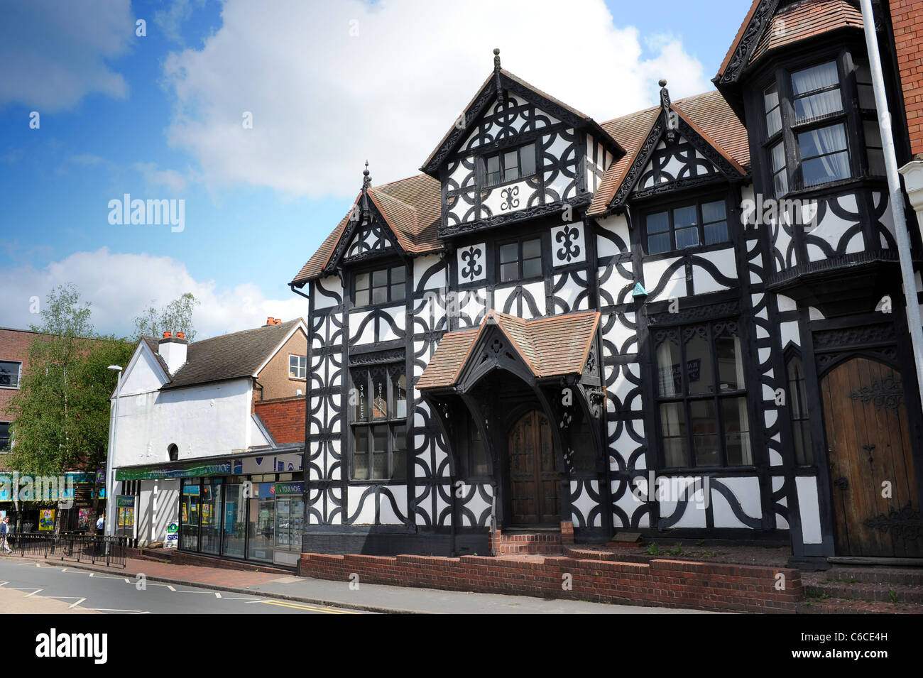 Bromsgrove Tudor House AD 1572 Worcestershire Uk Stock Photo Alamy