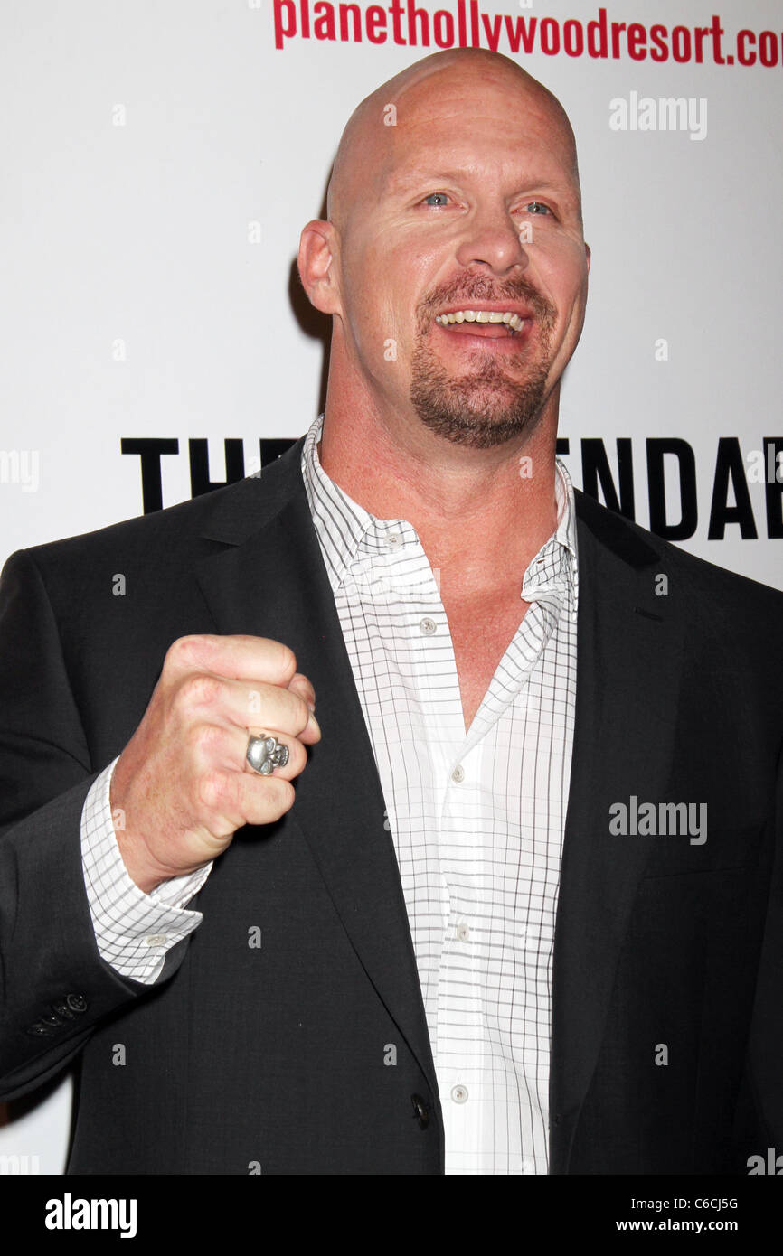 Stone Cold Steve Austin Special screening of 'The Expendables' at Planet Hollywood Resort Hotel & Casino Las Vegas, Nevada - Stock Photo