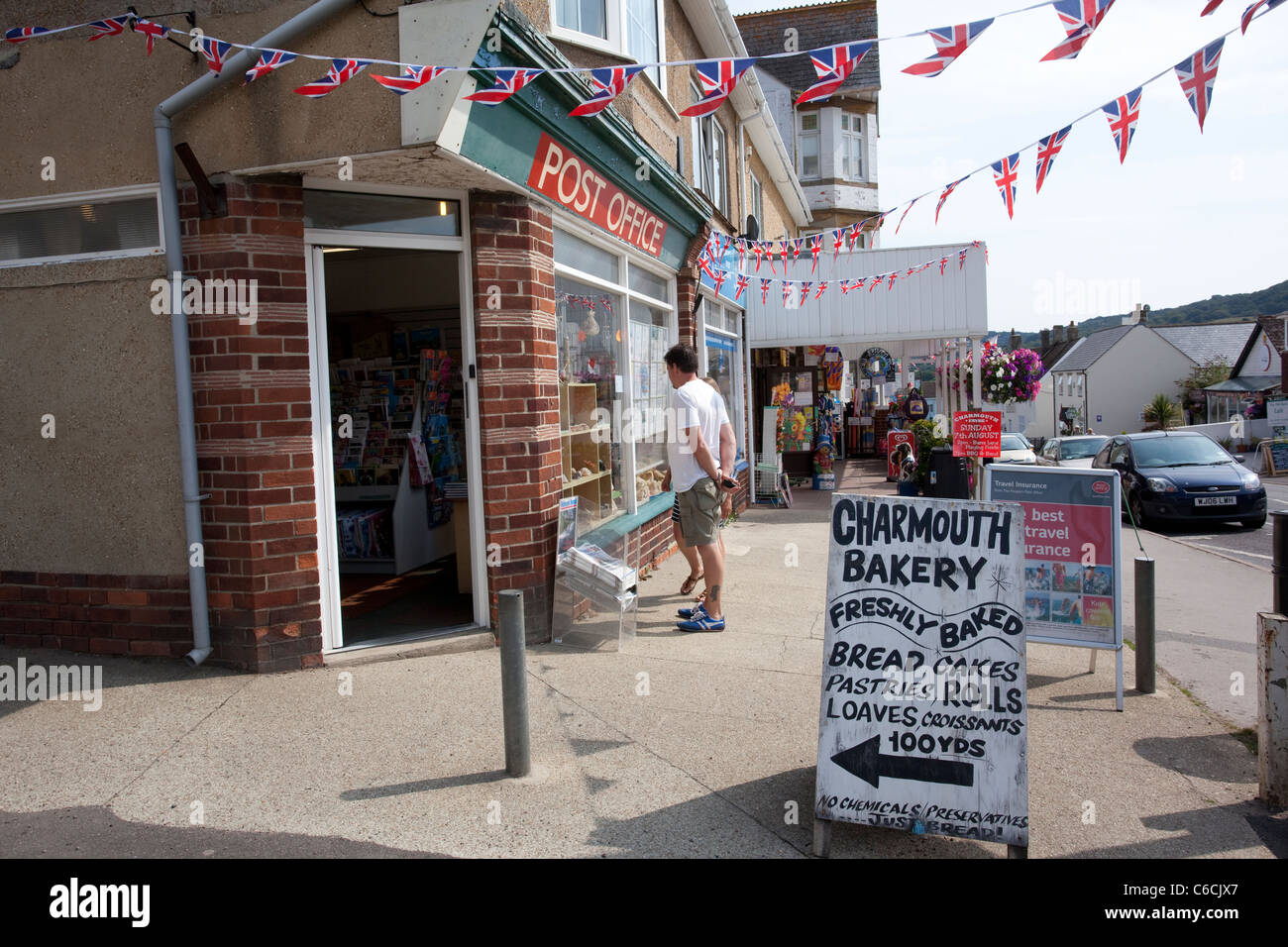Post Office in Charmouth village, Dorset, England, United Kingdom. PhotoJeff Gilbert Stock