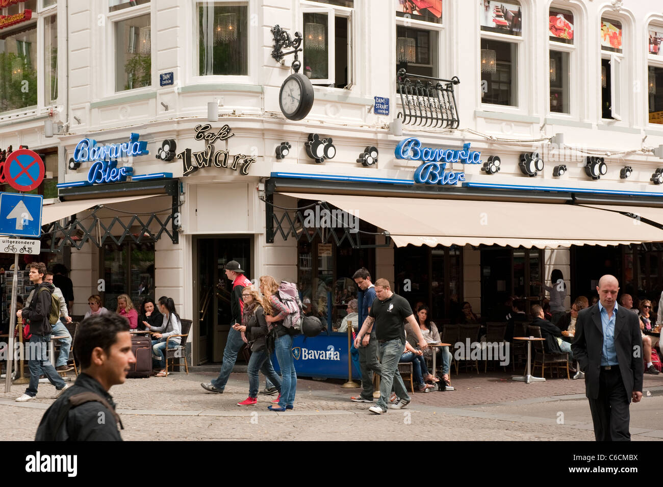 Cafe Bar Street Amsterdam Netherlands Holland Europe Stock Photo Alamy
