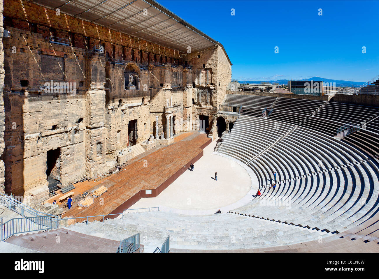 Europe, France, Vaucluse (84), Roman Theater Stock Photo