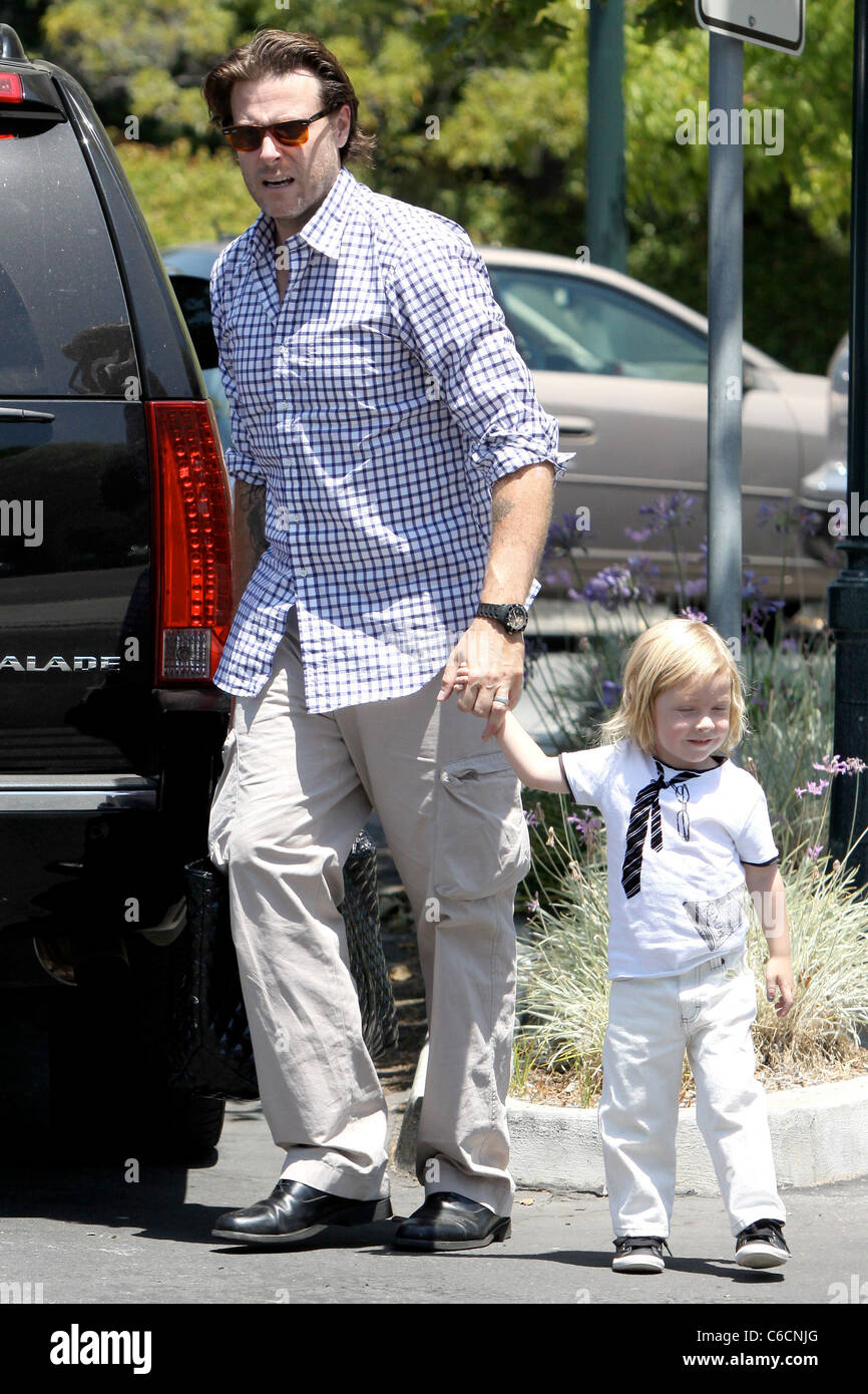 Dean McDermott and son Liam McDermott go to All Saints Episcopal Church