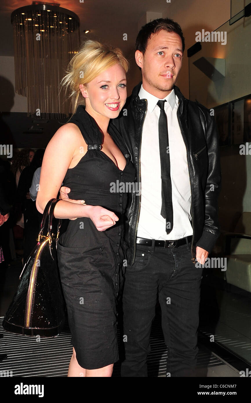 Jorgie Porter and her boyfriend Andrew Collinge and the Closet Summer  Showcase at the Andrew Collinge Salon Liverpool,, England Stock Photo -  Alamy