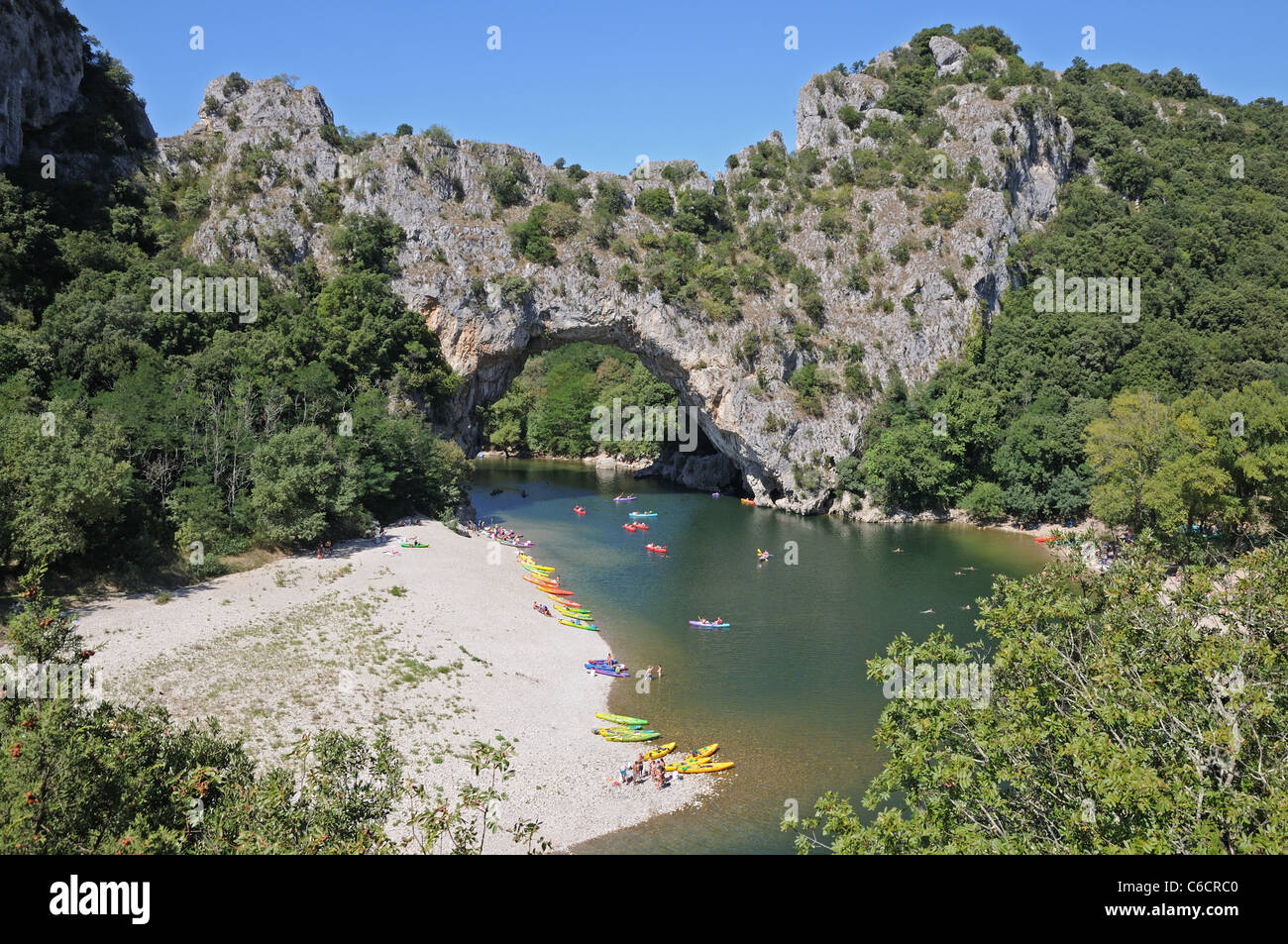Ardeche gorge canoe hi-res stock photography and images - Alamy